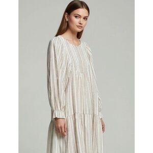 Elizabeth and James Striped Mini‎ Dress L NWT